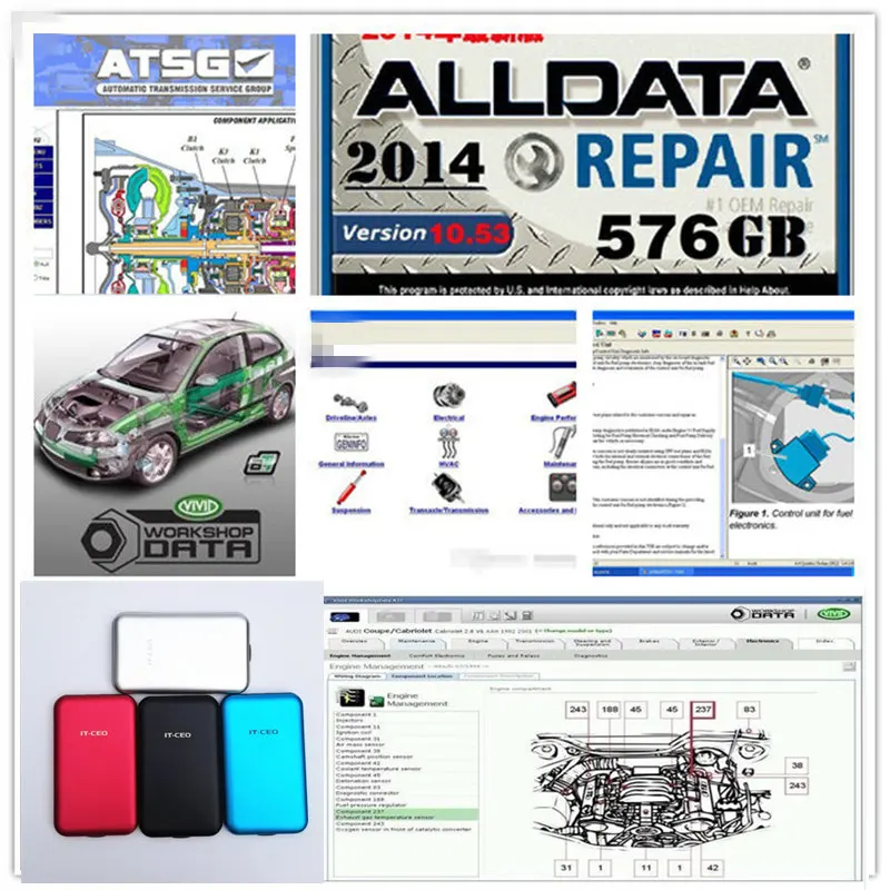 Alldata программное обеспечение новейший alldata 10 53 mit.ell 2015 авто ремонт программного