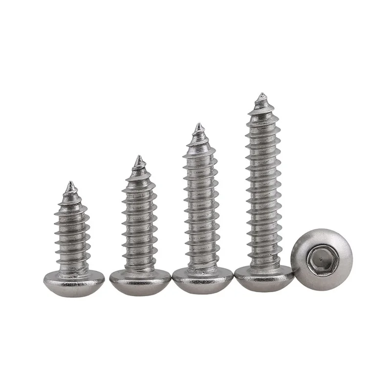 M2/M2.5/M3/M3.5/M4/M5/M6 304 Встраиваемые саморезы из нержавеющей стали с шестигранной