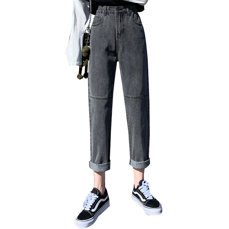 

Jeans Women's Autumn and Winter 2020 Loose Korean Style Ins Super Popular High Waist Slimming All-Matching Straight Daddy