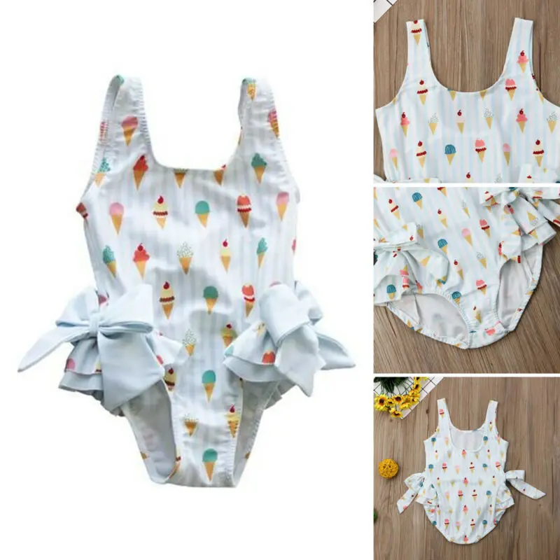 

Танкини для девочек, без рукавов, с милым принтом