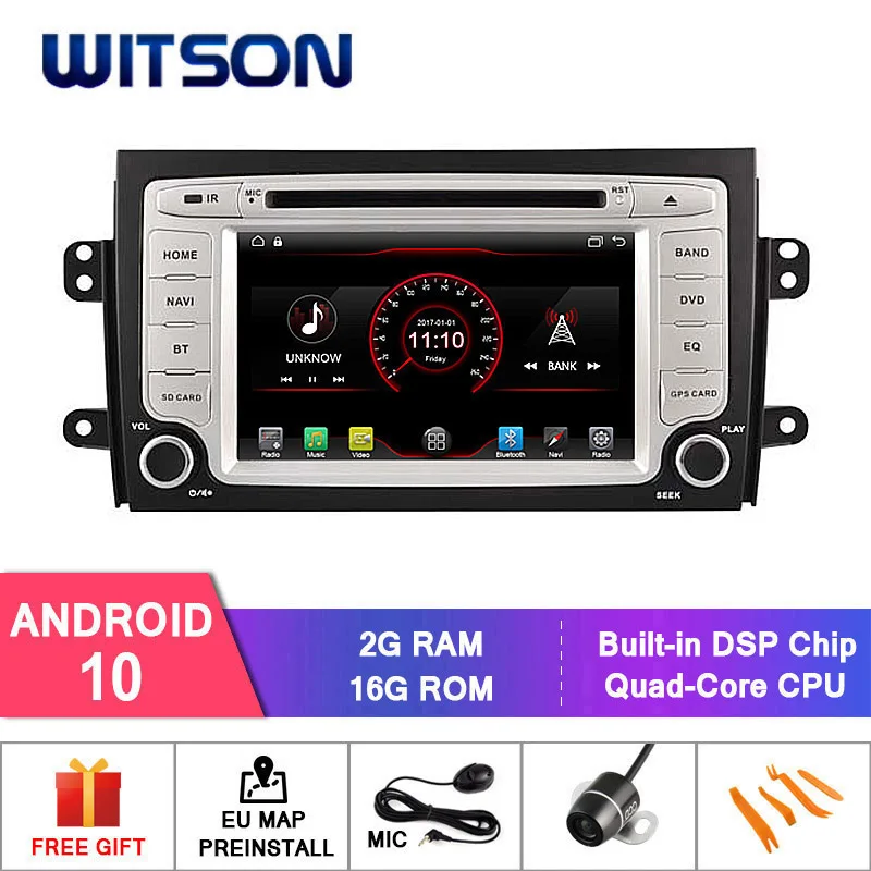Автомобильный радиоприемник WITSON Android 10 0 2 Гб ОЗУ 16 ГБ флеш-памяти для SUZUKI SX4 2006-2014 /