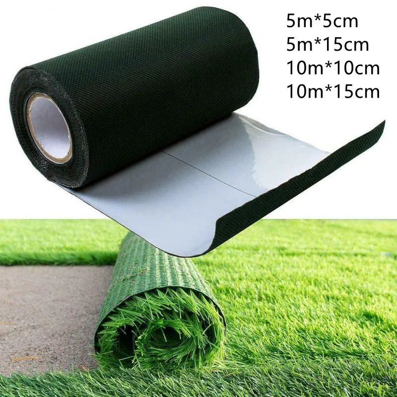 

5/10m Artificial Grass Garden Self Adhesive Joining Green Tape Synthetic Lawn Grass Artificial Turf Seaming Decoration