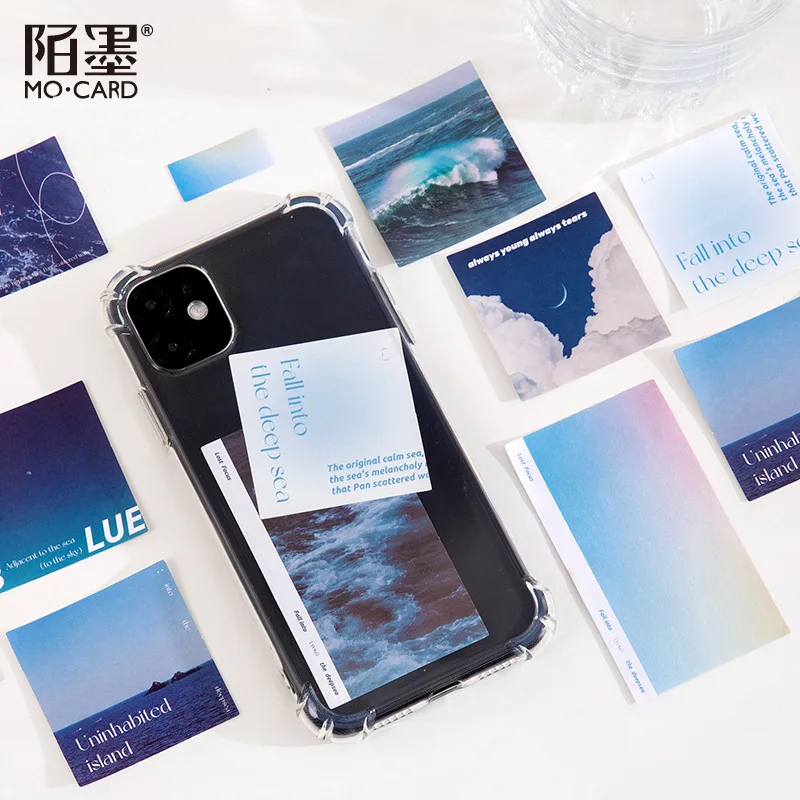 15 листов/уп Фотофон в стиле Фэнтези канцелярские наклейки эстетическое пейзаж