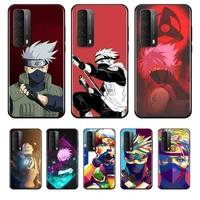 popular naruto role kakasi for huawei y9a y9s y9 y8p y8s y7a y7p y7 y6 y6p y6s y5p y5 prime pro 2019 2020 black soft phone case