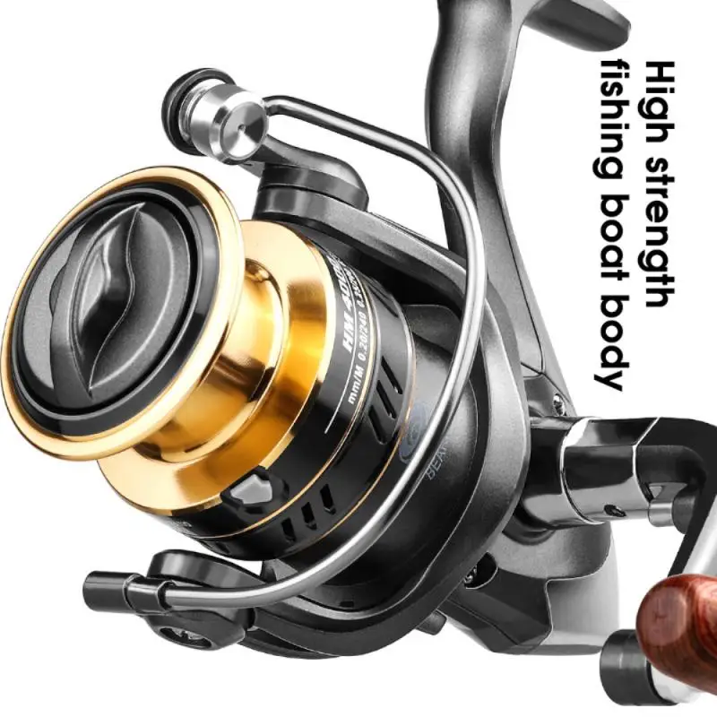 

2021 NEW Fishing Reel HM1000-7000 Spinning Reel 8kg Max Drag Reel Fishing 5.2:1 High Speed Metal Spool Coil Fishing Reel Tackle