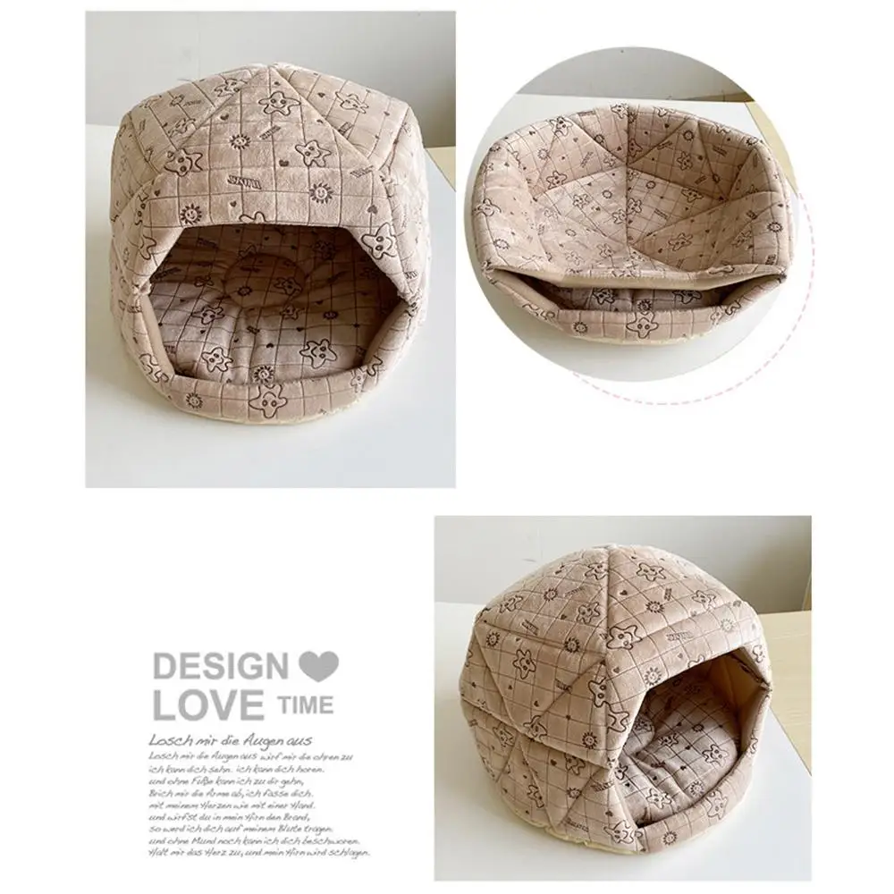 Съемная моющаяся плюшевая кровать для домашних животных мягкая удобная