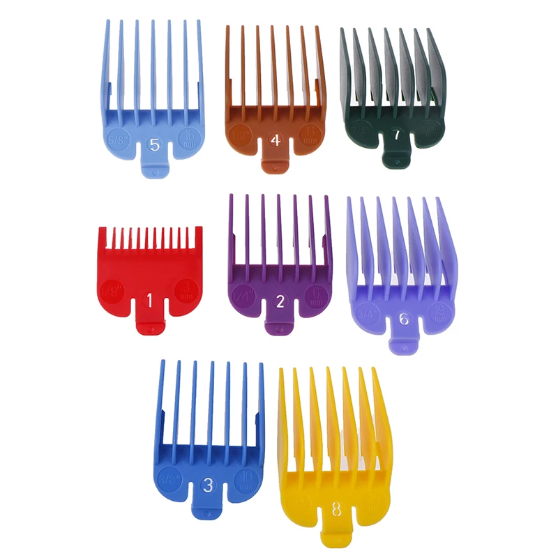 

8PCS Universal Hair Clipper Limit Comb Guide Attachment Size Barber Replacement Hair Styling Tool Accessories
