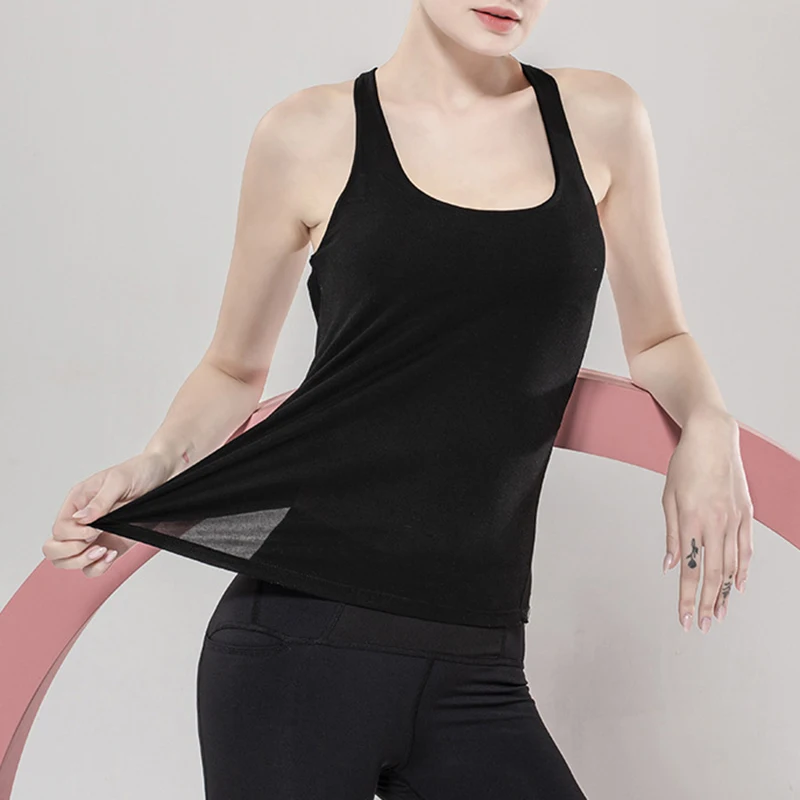 

Women Yoga Bras Tank Top 2 in 1 Gym Clothings New Design Femme Running Fitness Bodybuilding Quick Dry Back Strappy Sports Bras