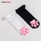 Женские гольфы из хлопка, с кошачьими лапками, для косплея