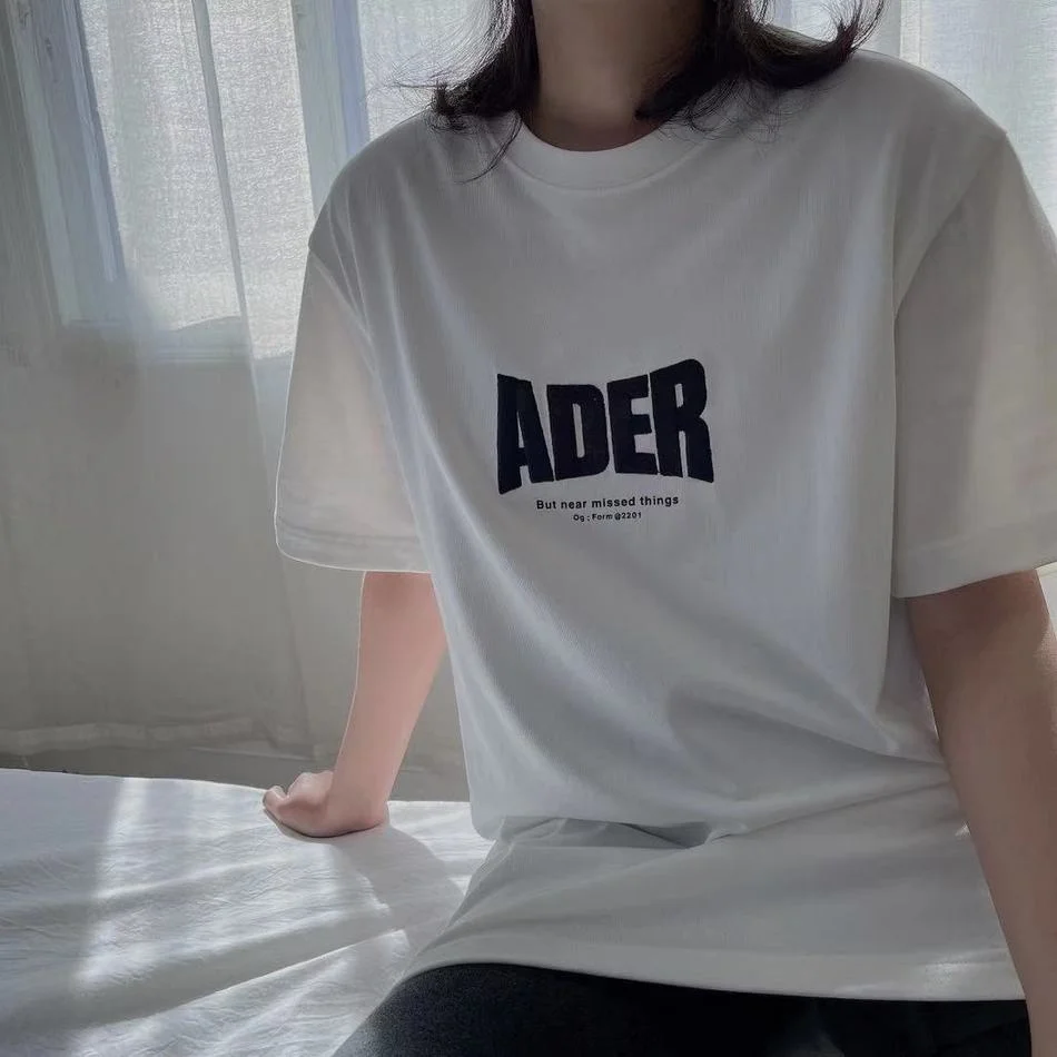 ADER ERROR футболка для женщин лучшего качества спереди Ader с нашивкой в виде логотипа