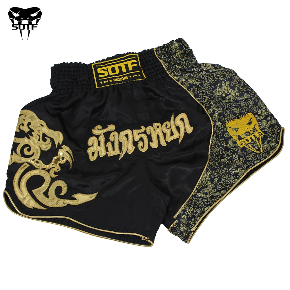 Боксерские спортивные шорты для MMA фитнеса тигра муай тай дышащие боксерские