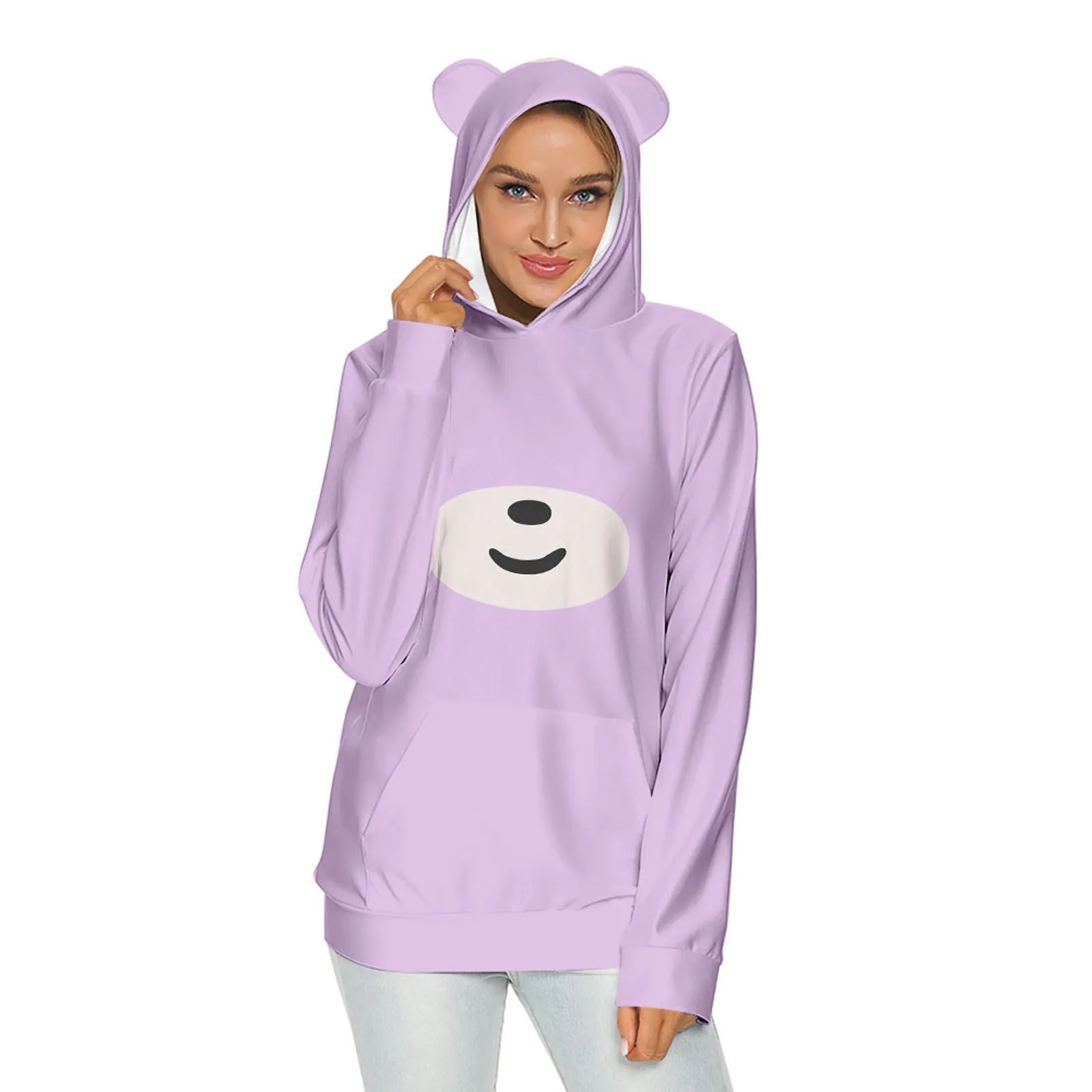 

XXS-4XL зимние женские повседневные топы с длинными рукавами для девушек с изображением милых животных, пуловер-свитшот с принтом Блузка лягуш...