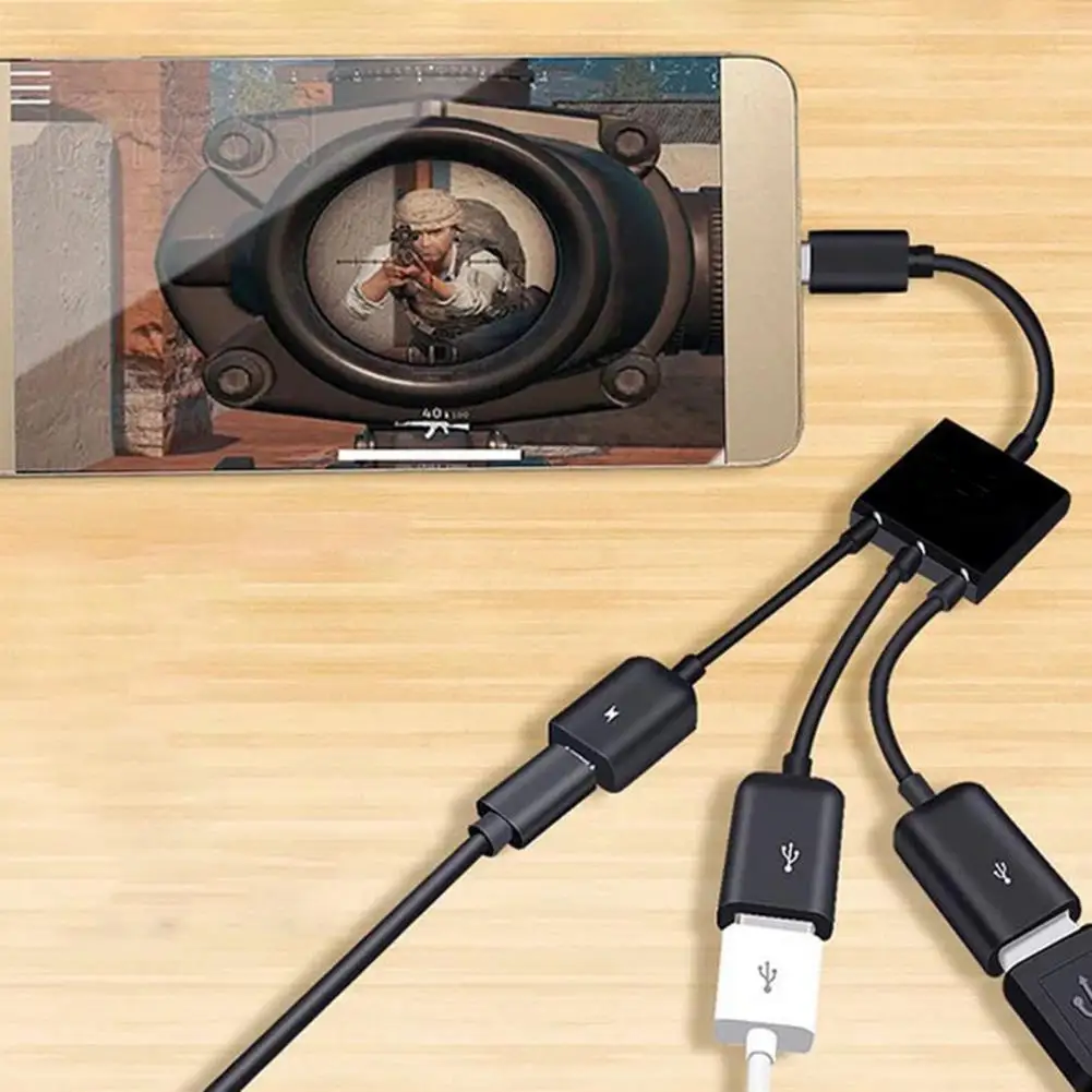 Кабель OTG Plug and Play Micro-USB PVC быстрый переходник с горячей заменой микро-USB гибкий