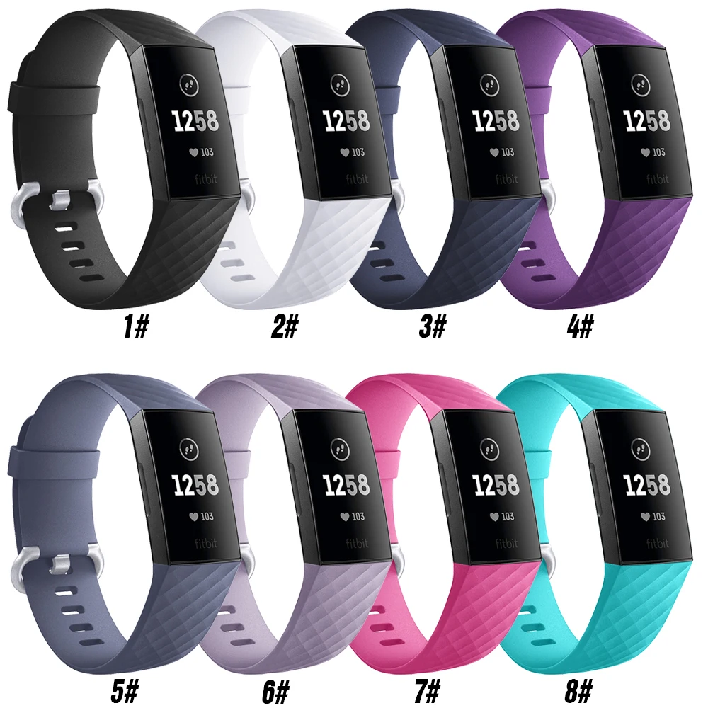 Новый браслет Fitbit Charge 3 силиконовый спортивный ремешок Алмазный сменный