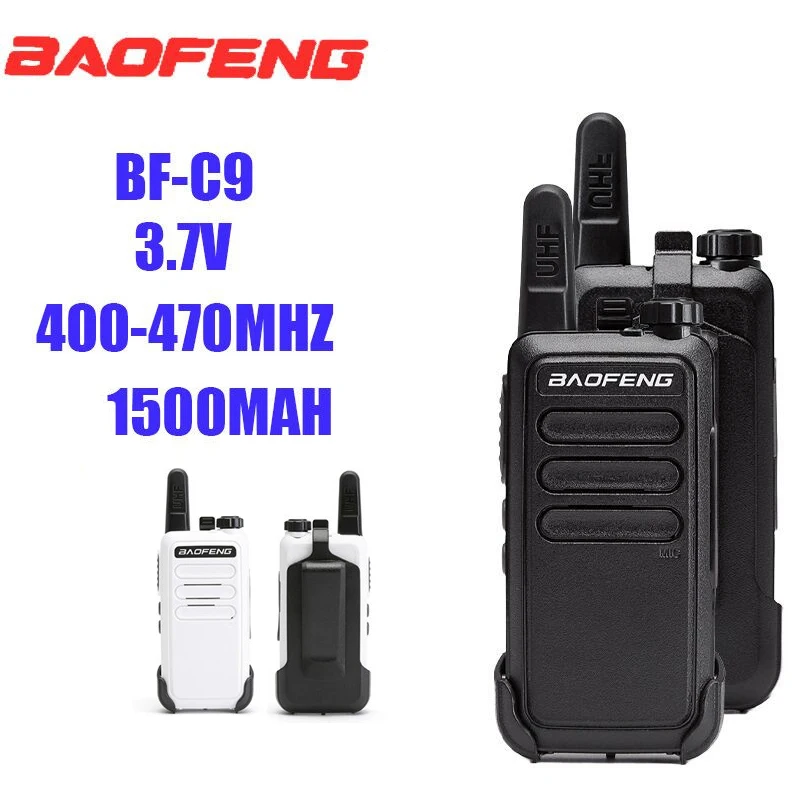 

Портативная мини-рация Baofeng BF-C9, 2 шт., быстрая зарядка через USB