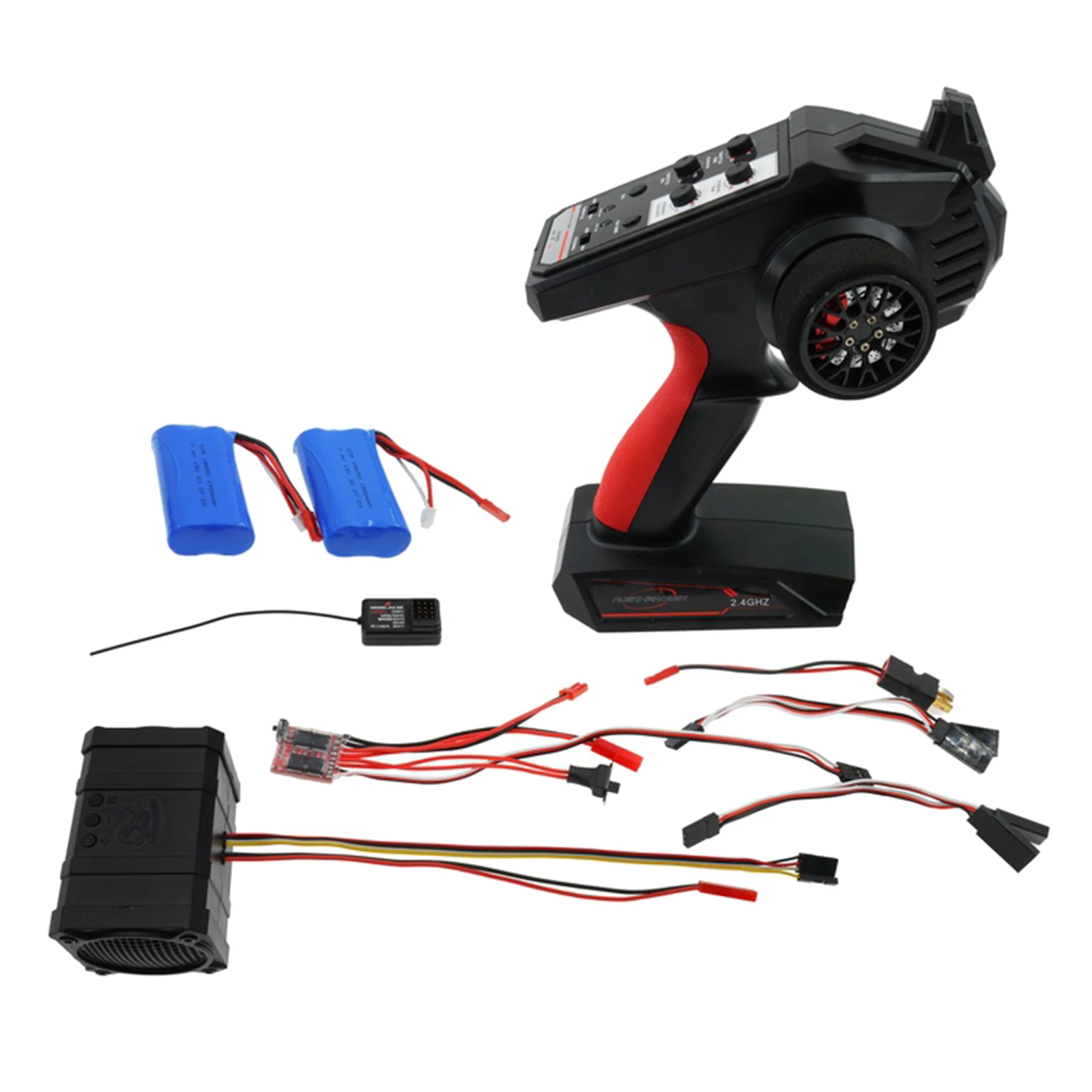 

10 Modes Engine Sound Simulator Kit AX6S Remote Control for 1/10 RC Car