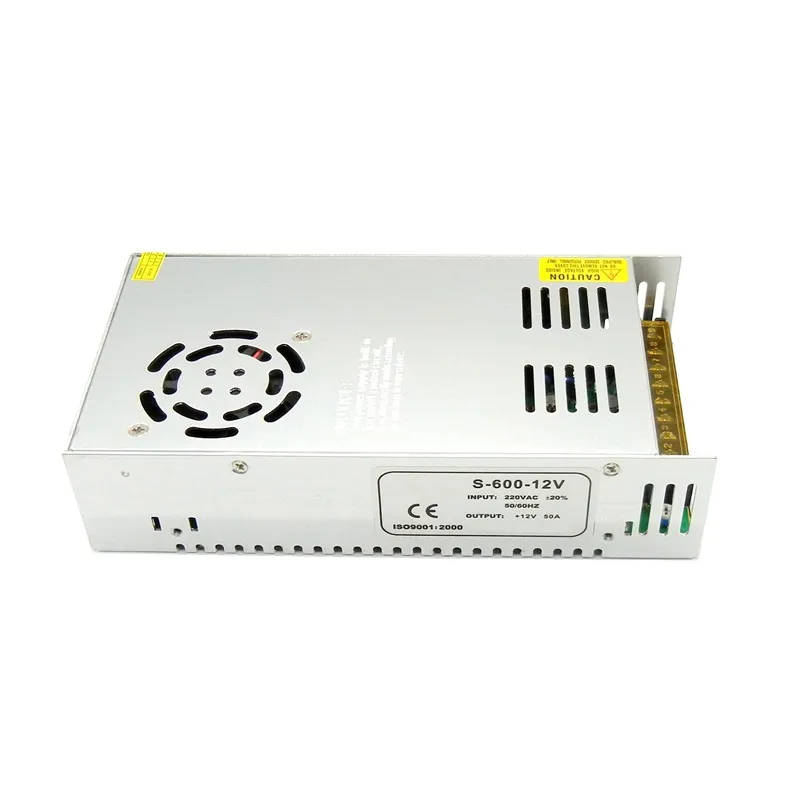 12V 50A 600W импульсный источник Питание Светодиодный драйвер Трансформатор AC110V 220 В to12v dc Мощность адаптер для лампы светодиодные ленты CNC CCTV