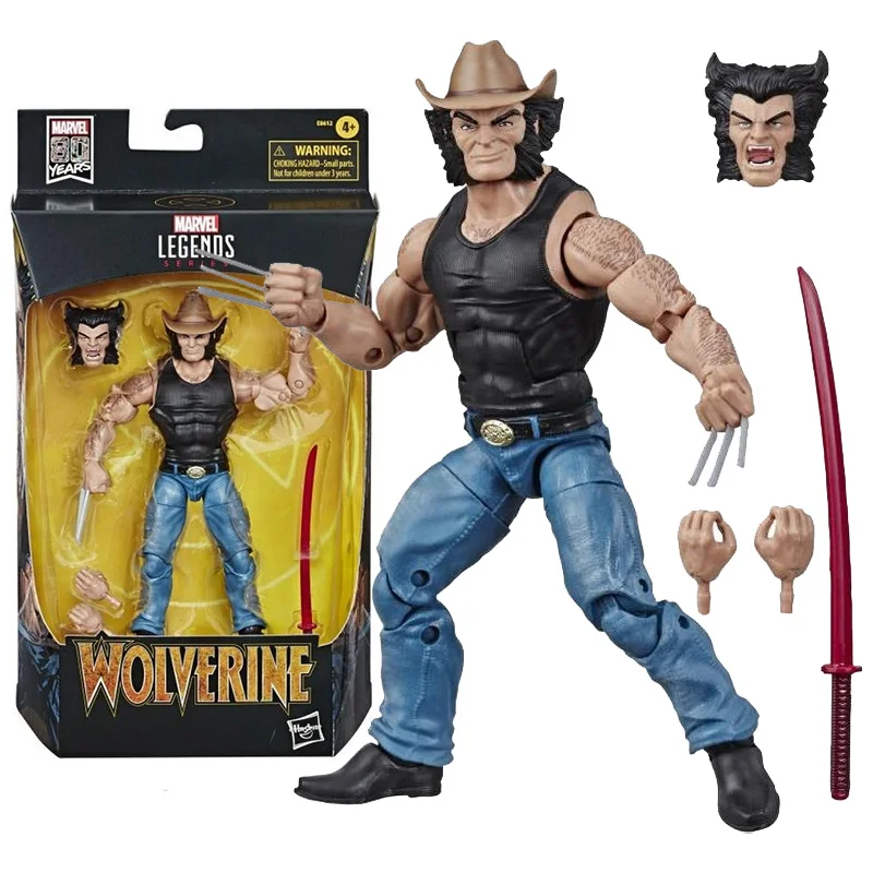 

Фигурка Hasbro из натуральных легенд Marvel, экшн-фигурка на 80-ю годовщину X-Men, Росомаха, подвижная модель, аниме экшн-фигурка, игрушки для детей