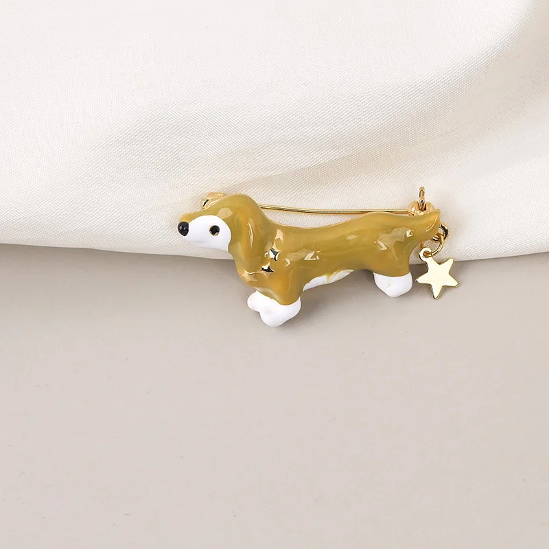 Новинка 2019 модная Милая стереоскопическая булавка в виде собаки эмаль корги