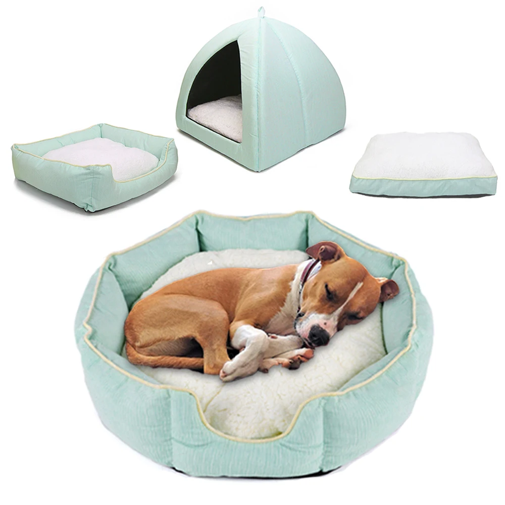 Большая большая кровать для хот-догов больших средних и мелких собак хлопковая