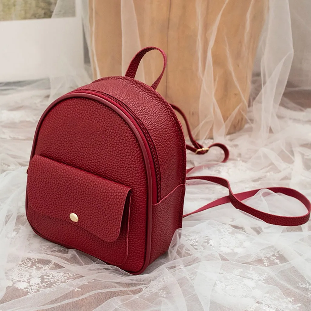 Мини-рюкзак из искусственной кожи для девочек-подростков 2020 | Багаж и сумки
