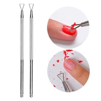 nail remover stainless steel nail cuticle pusher nail art files uv gel polish remove manicure care tools women nail art tools
