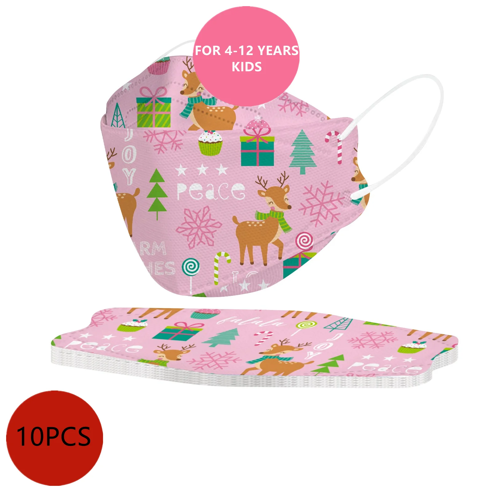 Одноразовая маска для детей Рождественская Детская одноразовая лица девочек