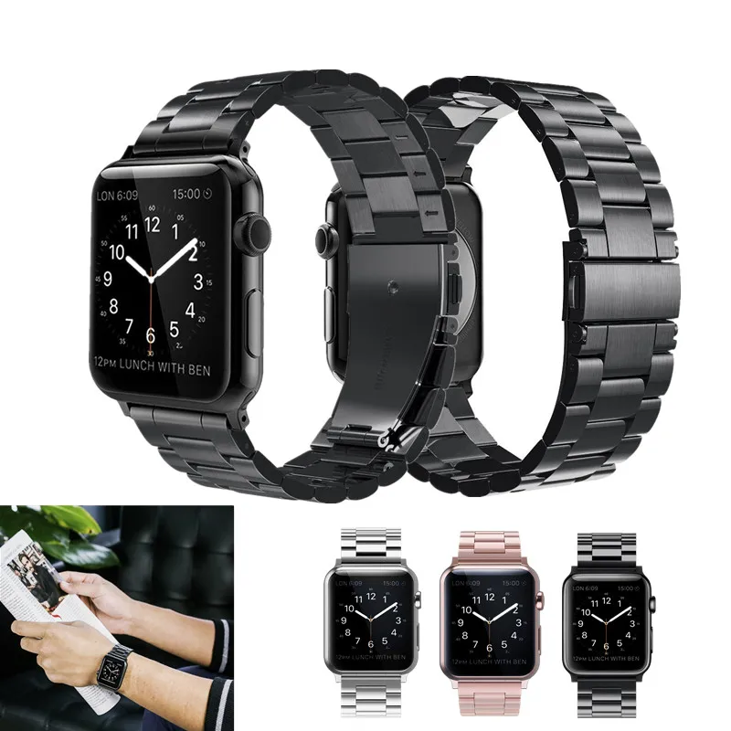 Ремешок для часов Apple Watch Band 42/44 мм 38/40 металлический сменный Браслет из