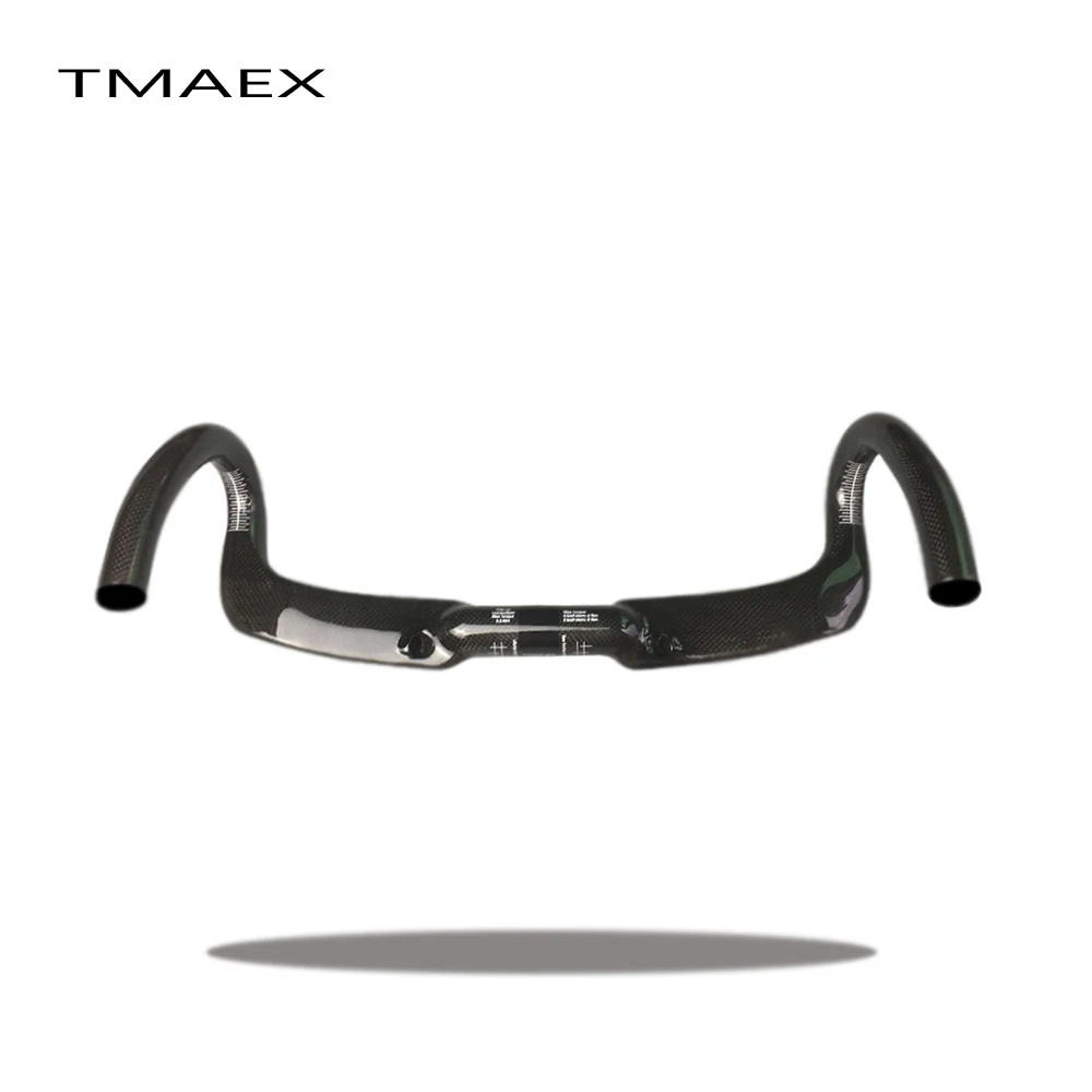 Без логотипа углеродная ручка для шоссейного велосипеда изогнутый руль