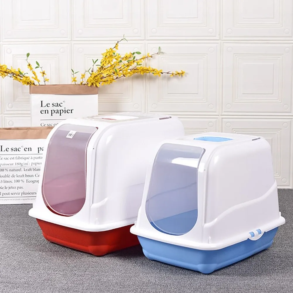 Полностью закрытый ящик для кошачьих туалетов дезодорант и защита от брызг