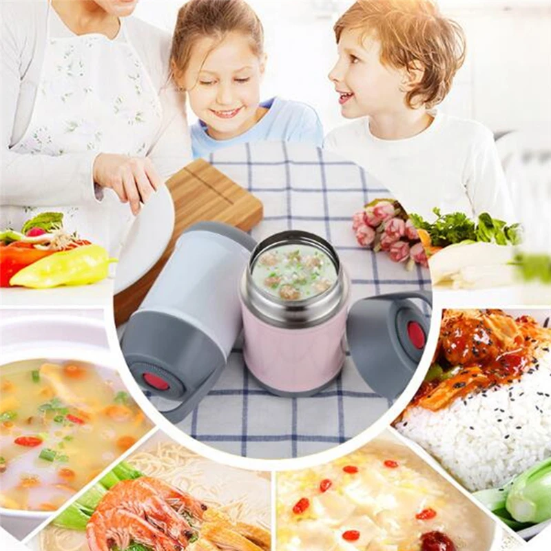 460 мл мини Еда термос для детей Коробки обедов Портативный Нержавеющая сталь
