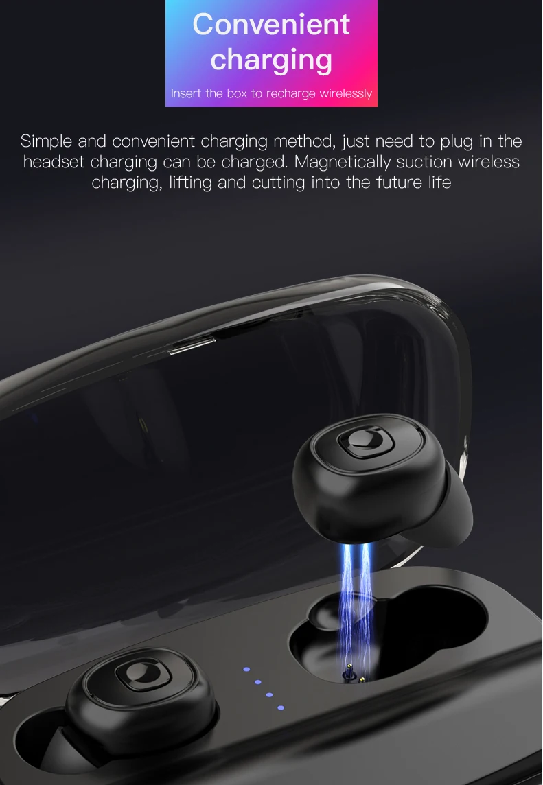 TWS-стереонаушники Xi10s с поддержкой Bluetooth 5 0 и зарядным футляром на 3000 мА · ч |