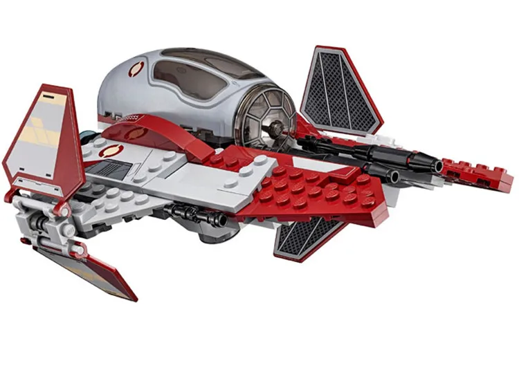Star Obi Wan's Jedi Interceptor Wars модель строительные блоки совместимы с Iegoset 75135 05020 фигурка