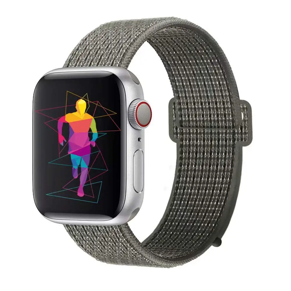 Нейлоновый ремешок для наручных часов Apple Watch 4 серии 3/2/1 38 мм 42 мм из мягкой дышащей ткани, сменный спортивный петля для наручных часов iwatch серии 4 40 мм 44 мм - Цвет ремешка: 10