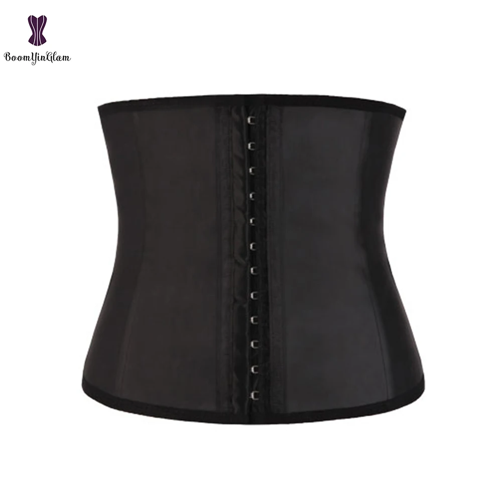 

Latex Corset 25cm Waist Trainer Training Cincher Spiral Steel Boned Korset For Weight Loss Underwear Corselet