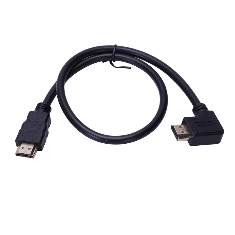 Высокоскоростной кабель A под прямым углом 90 градусов и Hdmi 2 0 Golded коннектор 18G