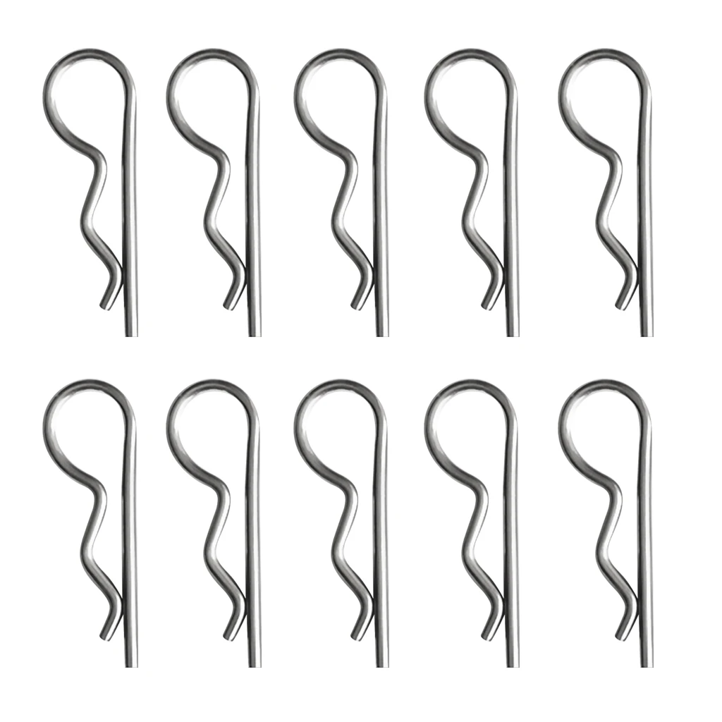 

10 Pieces Marine Stainless Steel R Retaining Clip Spring Cotter Pin