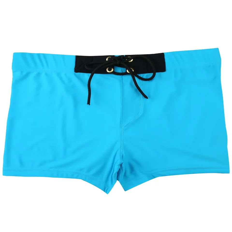 Мужские пляжные шорты с низкой посадкой синие плавки для серфинга плавания