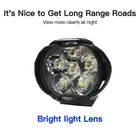 1 шт.2 шт. мотоциклы головной светильник 6500k белый супер яркий 6 светодиодный рабочий Точечный светильник мотоцикл противотуманная фара 1200LM светодиодный самокаты пятно