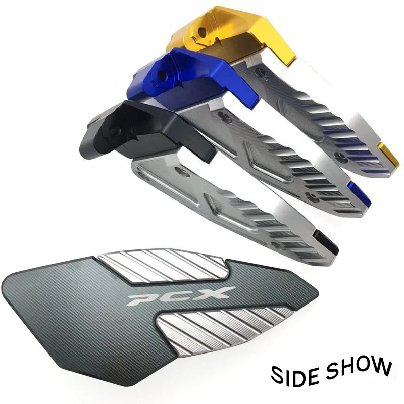 

For Honda PCX150 PCX125 2018 2019 Motorcycle Modified CNC Aluminium Alloy Rear Pedal Footrest Foot Rest Plate Pedal Stand Mat