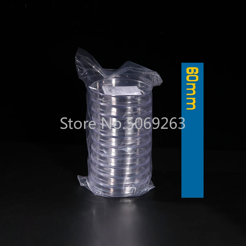 100 шт./упак. Lab 60 мм Одноразовая Пластиковая Чашка Петри лабораторное оборудование