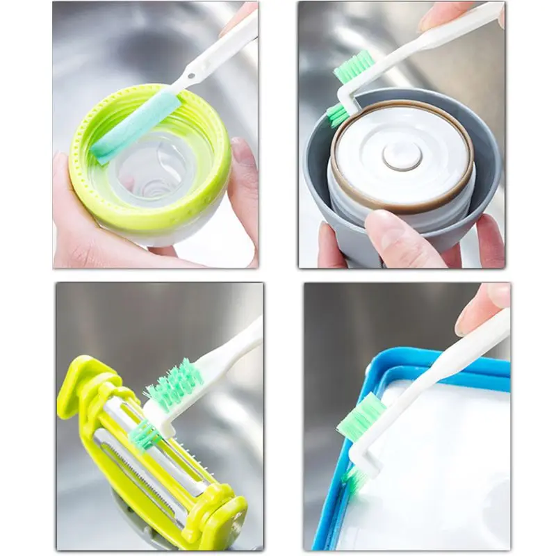 

Y9RA 3pcs/set Cleaning Narrow Brush Long Handle Portable Baby Milk Bottle Cleaning Brushes Home