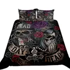 Мечта НС, ужасное изображение Постельное белье постельное белье пододеяльник Стёганое Одеяло Подушка Чехол 3D скелет Хэллоуин Спальня украшения