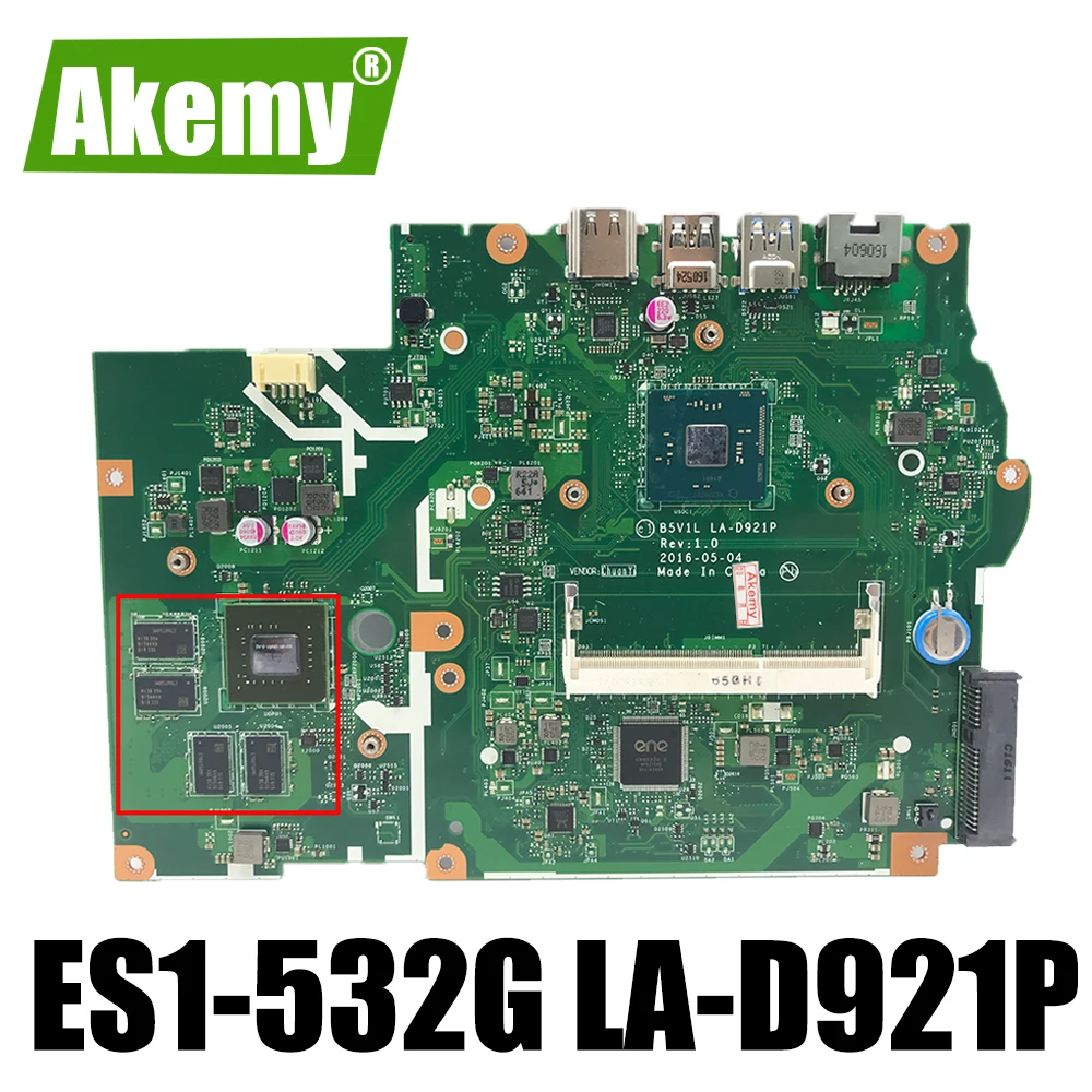 

Для материнской платы Acer ES1-532G Rev: 1,0 NBGHC11001 с оригинальной встроенной материнской платой 100% тест
