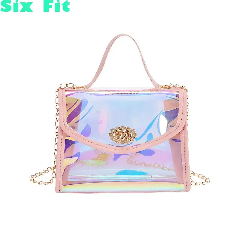 

2021 Fashion Women Handbags Laser Clear Transparent Crossbody Tote Hologram Handbag Purse Shoulder Beach Bag Coin Purses Sac