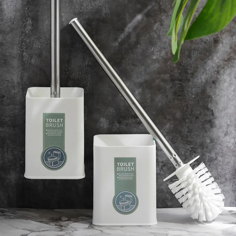 No dead corner wash toilet brush long handle angle soft hair wall-mounted household cleaning kit LB911337 | Обустройство дома