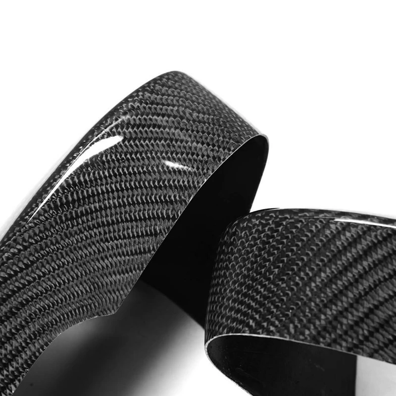 

1 Pair Rearview Mirror Cover, Carbon Fiber Side Rear View Mirror Cover Cap for Leopard F-Type 2013-2016