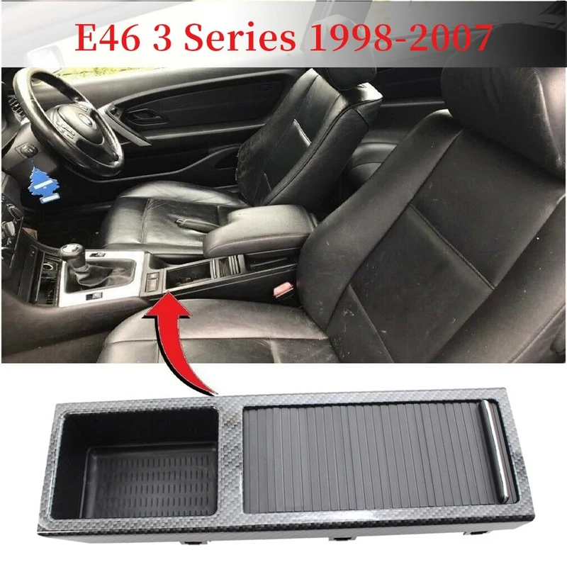 Для BMW E46 3 серии 1998 2007 Передняя центральная консоль лоток для хранения воды