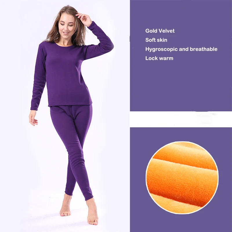 Термобелье для женщин и мужчин зимний теплый базовый слой флисовая подкладка