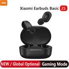 Беспроводные наушники Xiaomi Mi True Wireless, базовые наушники 2s Redmi AirDots 2s, Bluetooth 5,0, сенсорное управление, TWS наушники, игровой режим, USB C наушники